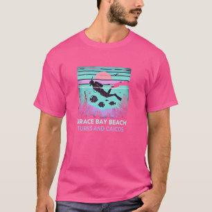 Grace Bay Beach Turks and Caicos Snorkelling Scuba T-Shirt