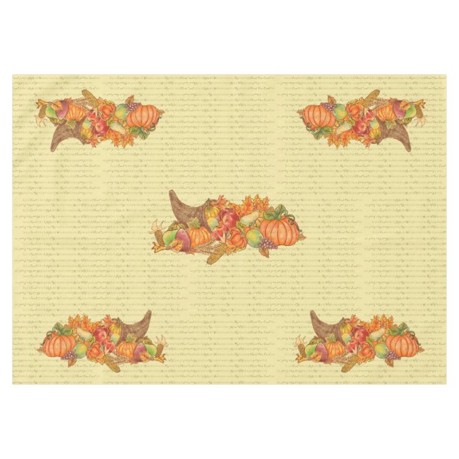 Grace Before Meals Thanksgiving Tablecloth (Front (Horizontal))