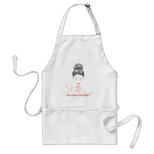 Grace Begins with Coffee Typography Standard Apron