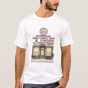 Grace Candle Shop Storefront Jesus Candle Shop Sto T-Shirt