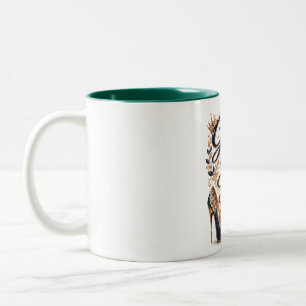 Grace carried me here joy leads me forward Two-Tone coffee mug