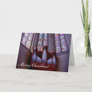 Grace Cathedral organ Christmas greeting card