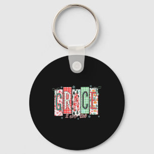 Grace Christmas Santa Coquette Bow Women Girls  Key Ring