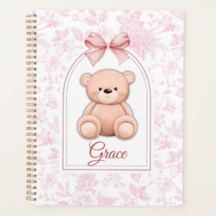 Grace   Custom Pink Teddy Bear Nursery Design  Planner