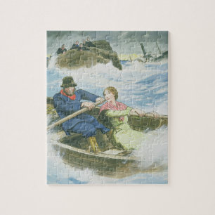 Grace Darling (1815-41) and her father rescuing su Jigsaw Puzzle