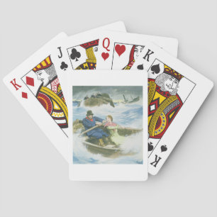 Grace Darling (1815-41) and her father rescuing su Playing Cards