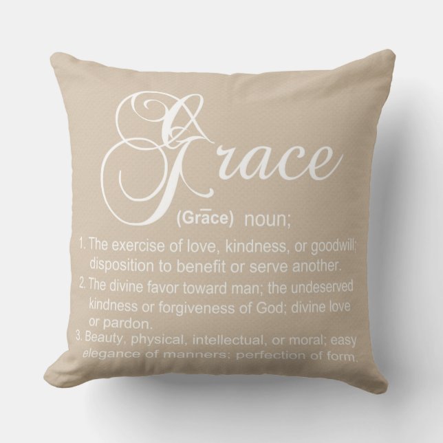 Grace Definition Pillow (Front)
