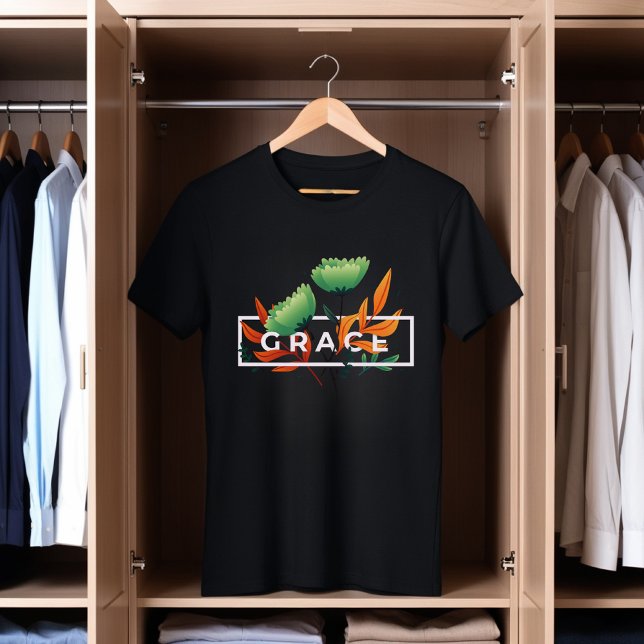 Grace Floral T-Shirt - Elegant Nature Art (Creator Uploaded)