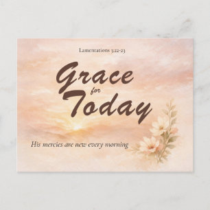 Grace for Today Christian Encouragement Card