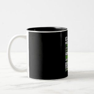 Grace Girl Name Definition Two-Tone Coffee Mug