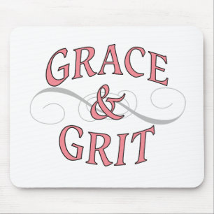 Grace & Grit for for the tough lady Mouse Mat