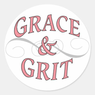 Grace & Grit girl power Classic Round Sticker