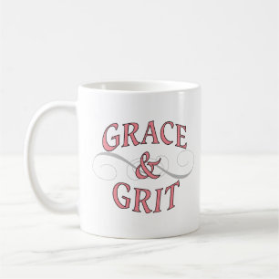 Grace & Grit in Pink and Grey Coffee Mug
