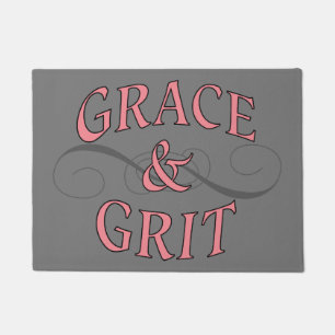 Grace & Grit in Pink and Grey Doormat