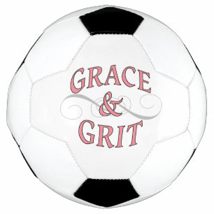 Grace & Grit in Pink and Grey Football