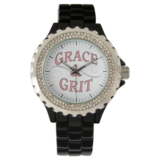 Grace & Grit in Pink and Grey Watch (Front)