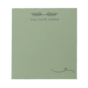 Grace & Growth Daily Affirmation Notepad