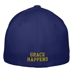 Grace Happens Navy Blue Baseball Cap