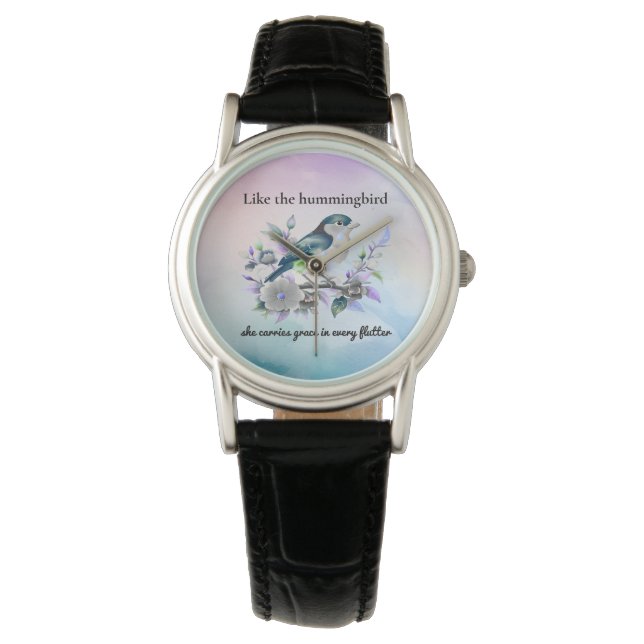 Grace in Every Flutter Women's Watch (Front)