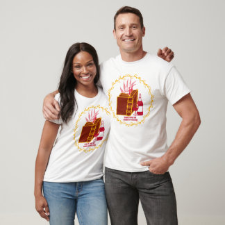 Grace in every sip, Escape in every page T-Shirt