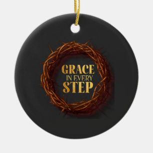 Grace in Every Step Ceramic Tree Decoration