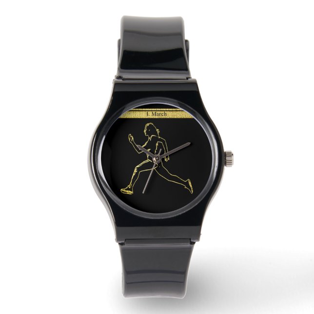 Grace in Motion: The Silhouette of Speed Watch (Front)