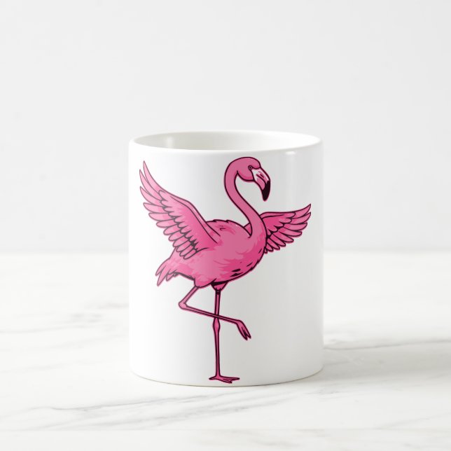 Grace in pink coffee mug (Center)