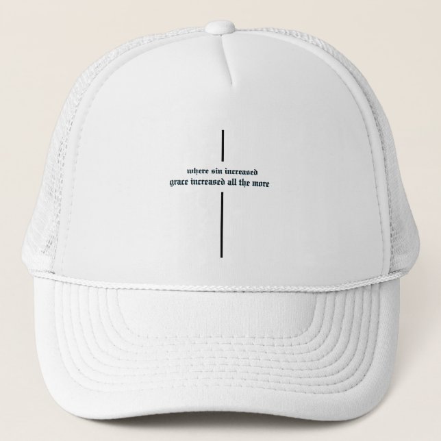 Grace Increase Black Trucker Hat (Front)
