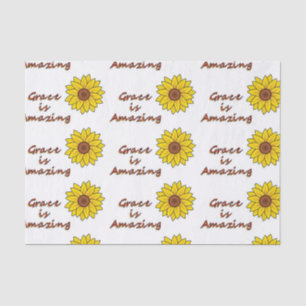 Grace is Amazing - Sunflower Tissue Paper