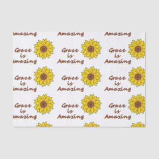 Grace is Amazing - Sunflower Tissue Paper