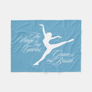 Grace Is My Brush (Dance) Fleece Blanket