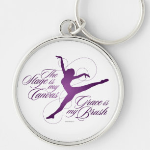 Grace Is My Brush (Dance) Key Ring