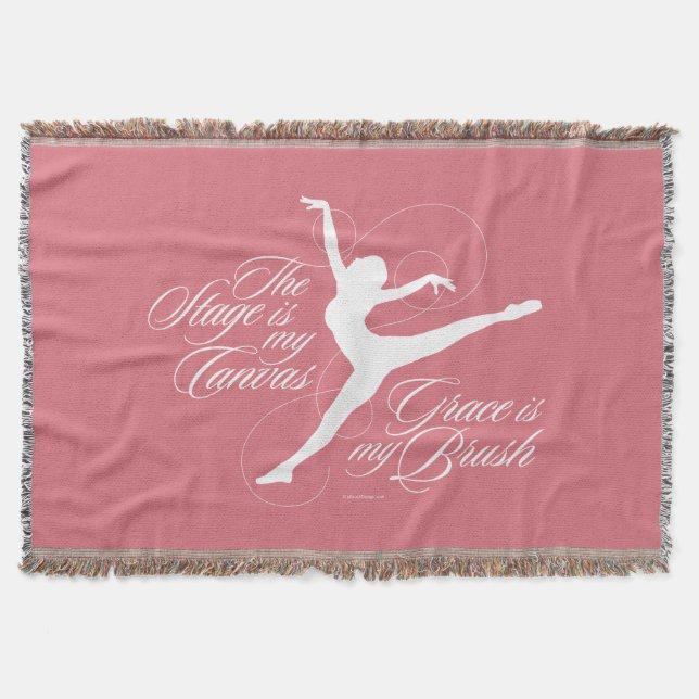 Grace Is My Brush (Dance) Throw Blanket (Front)