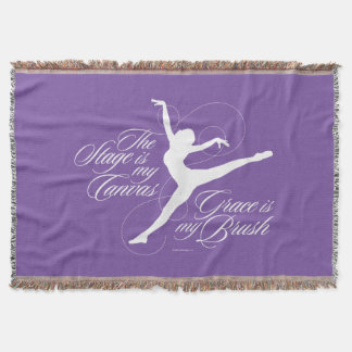 Grace Is My Brush (Dance) Throw Blanket