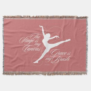 Grace Is My Brush (Dance) Throw Blanket
