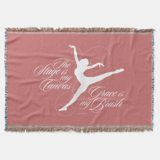 Grace Is My Brush (Dance) Throw Blanket