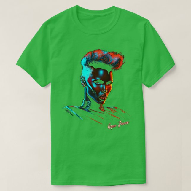 Grace Jones 80s Style Aesthetic Design 1 T-Shirt (Design Front)