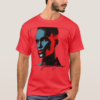 Grace Jones 80s Style Aesthetic Design T-Shirt
