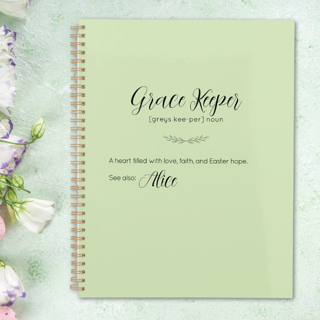 Grace Keeper Easter Planner - Lime Cream Cover (Grace Keeper Easter Planner - Lime Cream Cover)
