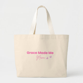 Grace Made Me Mama Christian Tote Bag