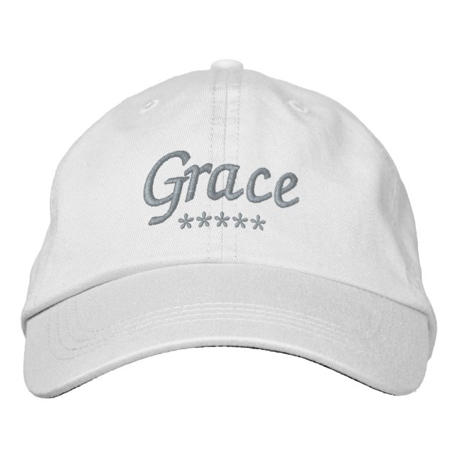 Grace Name Embroidered Hat (Front)
