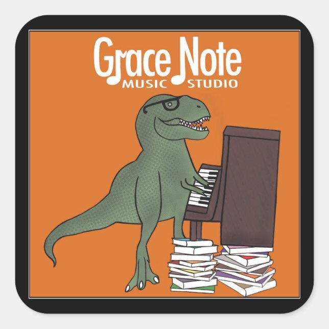 Grace Note Dinosaur Stickers (Front)