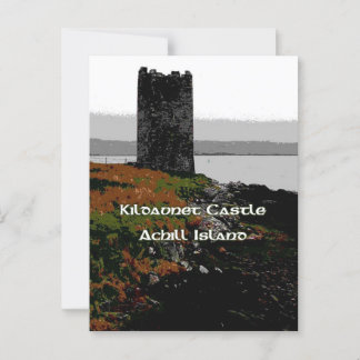 Grace O'Malley's Castle on Achill Island Postcard