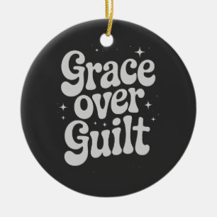 Grace Over Guilt  Ceramic Tree Decoration