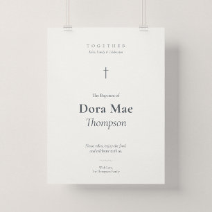 Grace Religious Baptism Reception Welcome Sign