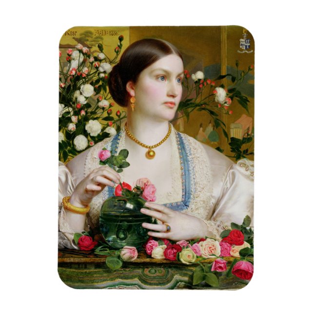 Grace Rose, 1866 (oil on panel) Magnet (Vertical)