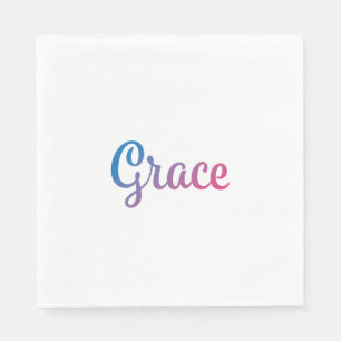 Grace Stylish Cursive Napkin