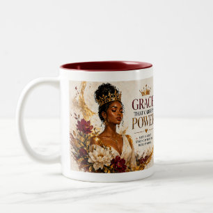 Grace That Carries Power Two-Tone Coffee Mug