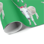 Grace the Donkey with a Red Bow Wrapping Paper<br><div class="desc">Lovely white donkey who would love to help you with your gift-wrapping needs.</div>