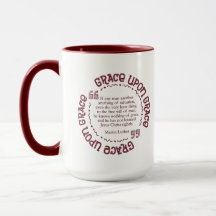 "Grace Upon Grace" 15 oz. Mug  (Maroon)